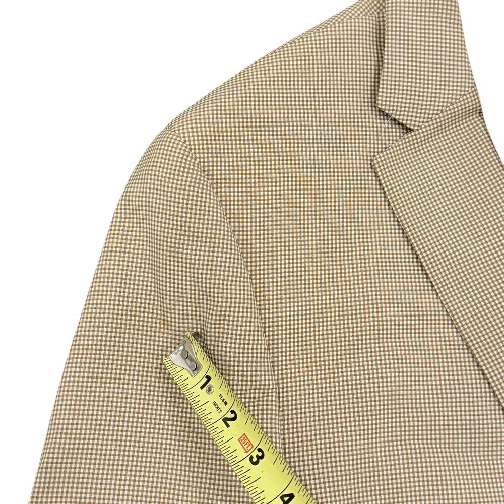 Lauren Ralph Lauren Men's 44R Tan Houndstooth Two-Button Blazer Sport Coat - Picture 7 of 9